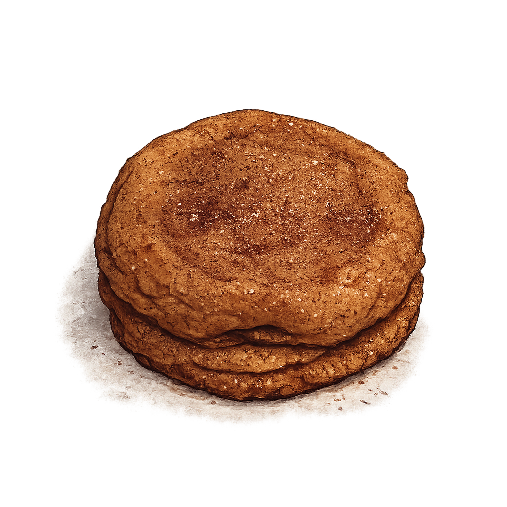 Snickerdoodle cookie illustration